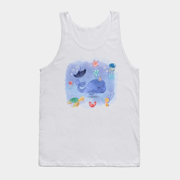 Sea Friends Tank Top by DaffodilArts